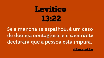 Levítico 13:22 NTLH