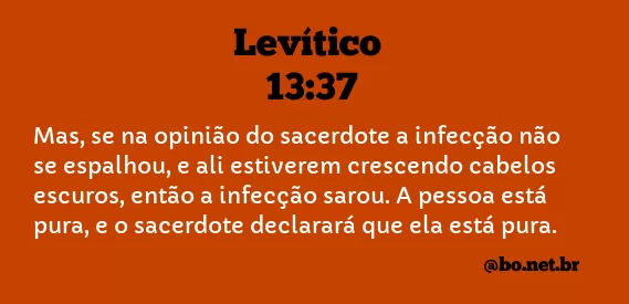 Levítico 13:37 NTLH
