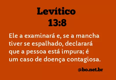 Levítico 13:8 NTLH