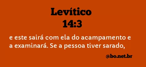 Levítico 14:3 NTLH