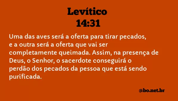 Levítico 14:31 NTLH