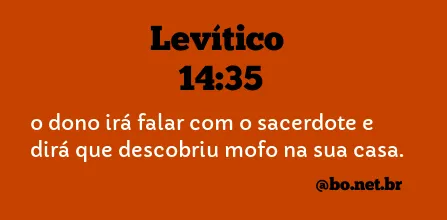 Levítico 14:35 NTLH