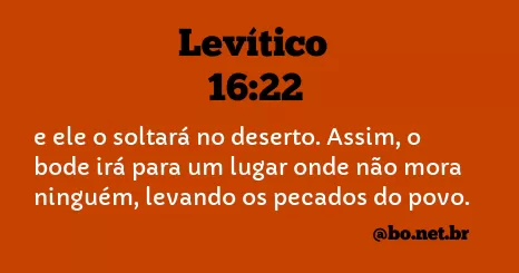 Levítico 16:22 NTLH