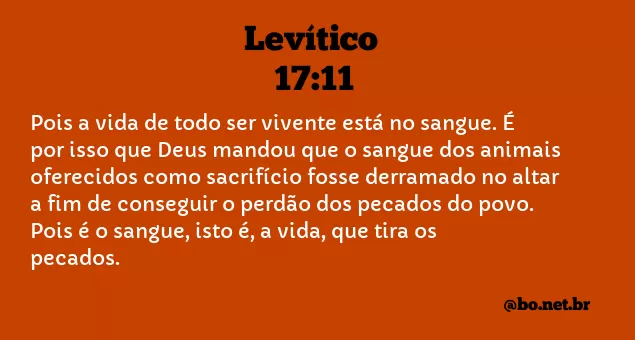Levítico 17:11 NTLH