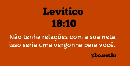 Levítico 18:10 NTLH