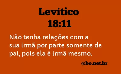 Levítico 18:11 NTLH