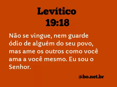 Levítico 19:18 NTLH