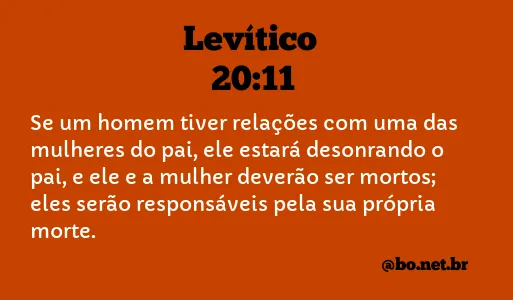 Levítico 20:11 NTLH