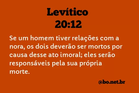Levítico 20:12 NTLH
