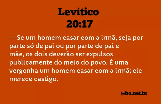 Levítico 20:17 NTLH