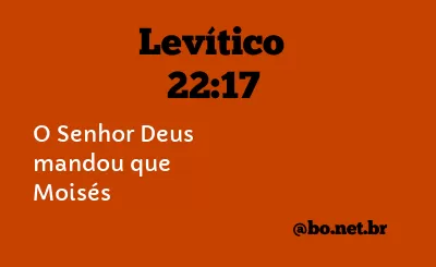 Levítico 22:17 NTLH