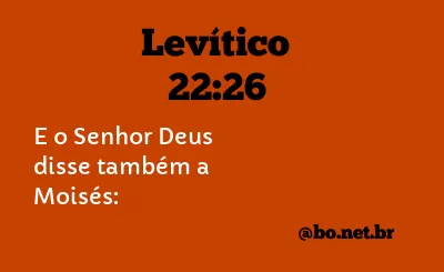 Levítico 22:26 NTLH