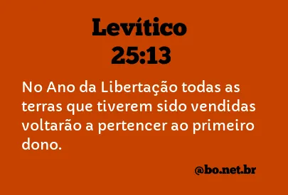 Levítico 25:13 NTLH