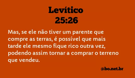 Levítico 25:26 NTLH