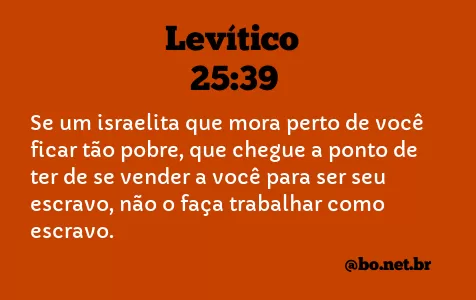 Levítico 25:39 NTLH