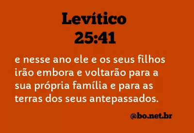 Levítico 25:41 NTLH