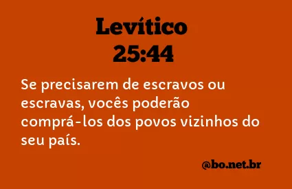 Levítico 25:44 NTLH