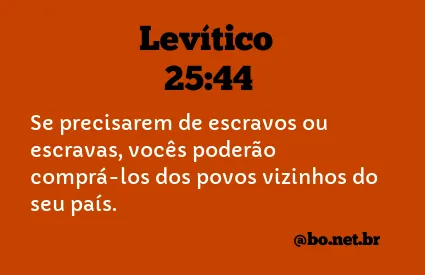 Levítico 25:44 NTLH