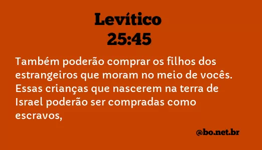 Levítico 25:45 NTLH
