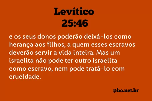 Levítico 25:46 NTLH