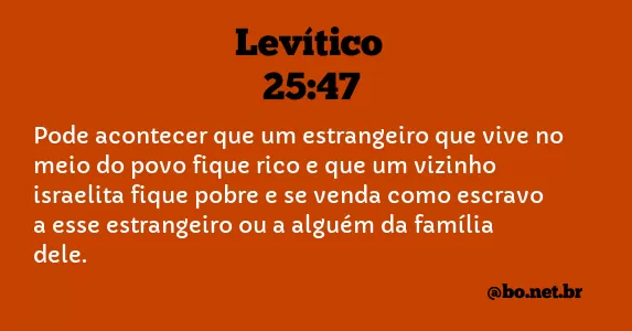 Levítico 25:47 NTLH