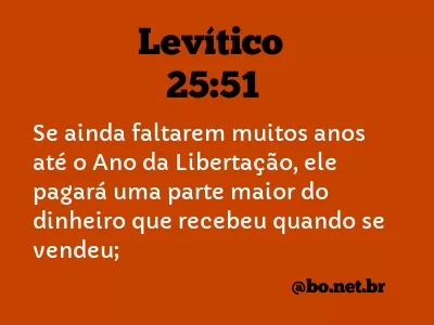 Levítico 25:51 NTLH