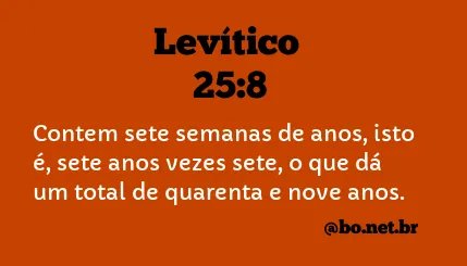 Levítico 25:8 NTLH