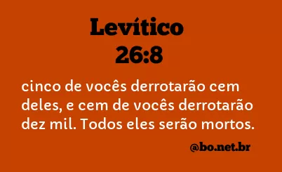 Levítico 26:8 NTLH