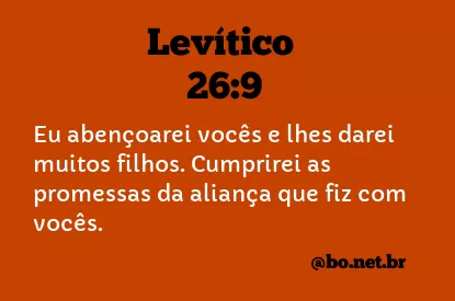 Levítico 26:9 NTLH
