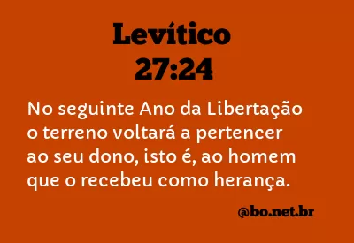 Levítico 27:24 NTLH
