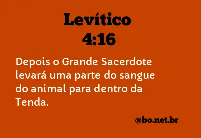 Levítico 4:16 NTLH