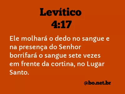 Levítico 4:17 NTLH