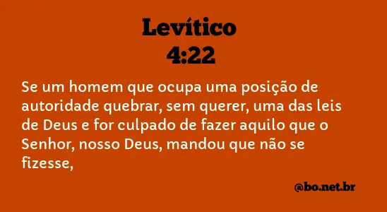 Levítico 4:22 NTLH