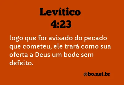 Levítico 4:23 NTLH