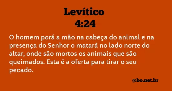 Levítico 4:24 NTLH
