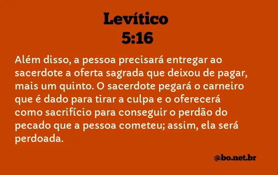 Levítico 5:16 NTLH