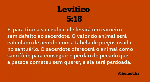 Levítico 5:18 NTLH