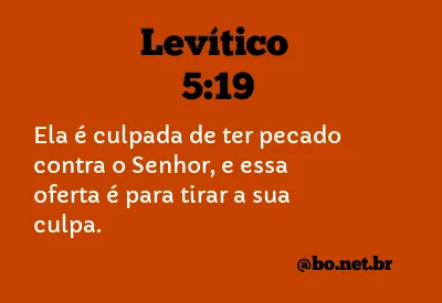 Levítico 5:19 NTLH