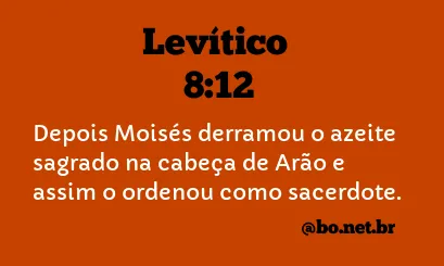 Levítico 8:12 NTLH