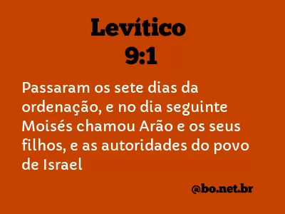 Levítico 9:1 NTLH
