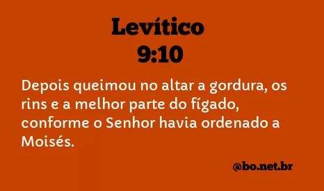 Levítico 9:10 NTLH