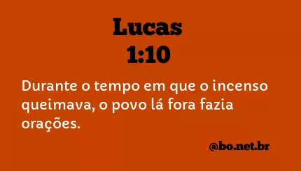 Lucas 1:10 NTLH