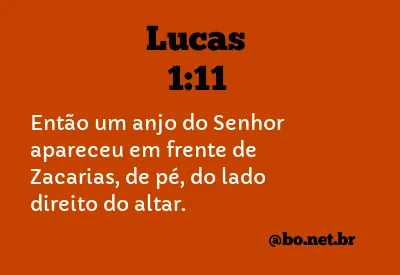 Lucas 1:11 NTLH