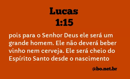 Lucas 1:15 NTLH