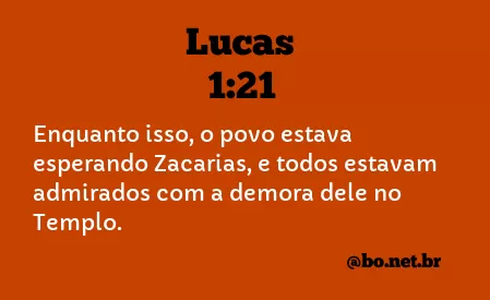 Lucas 1:21 NTLH