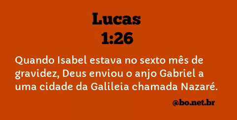 Lucas 1:26 NTLH