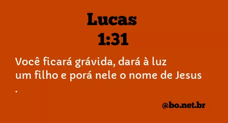 Lucas 1:31 NTLH