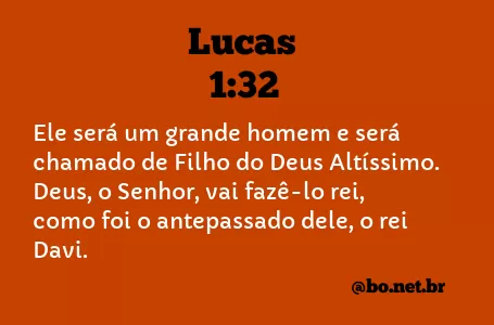 Lucas 1:32 NTLH