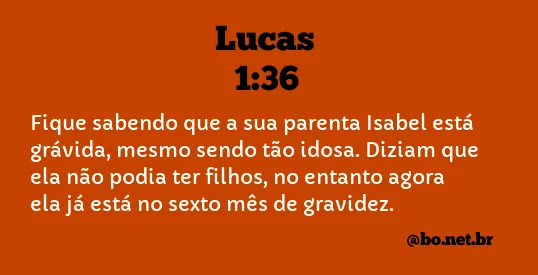 Lucas 1:36 NTLH