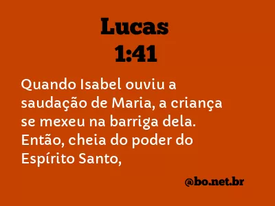Lucas 1:41 NTLH